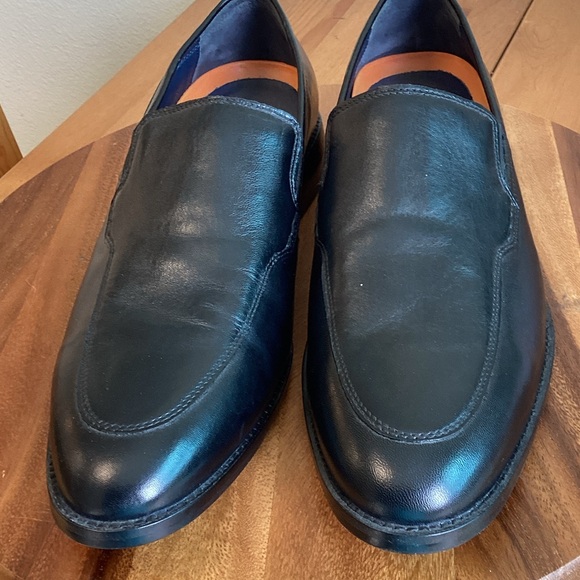 Cole Haan Elegant Black Leather Slip-On Loafers 11